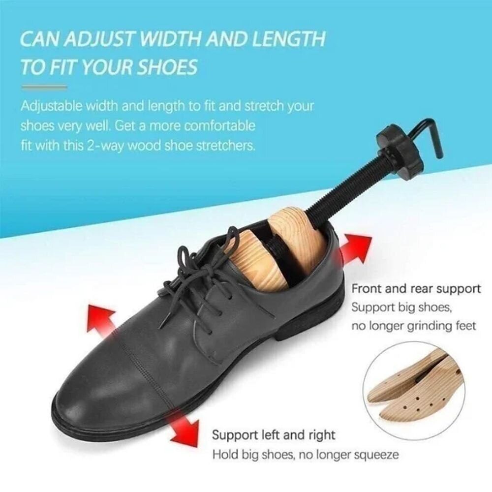 Adjustable 1pcs Unisex Shoe Stretcher Wooden Shoes Tree Shaper Rack,Wood Flats Pumps Boots Expander Trees 2025 - $20.99 –P5