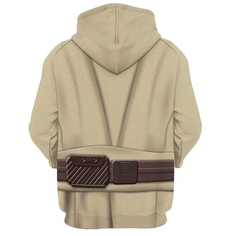 Obi-Wan Kenobi Rytíř Jedi Kalhoty Úbory Kapuce Anime 3D Přední kapsa Grafika Pro Pro páry Pánské Dámské Dospělé 3D tisk 2025 - $63.99 –P4
