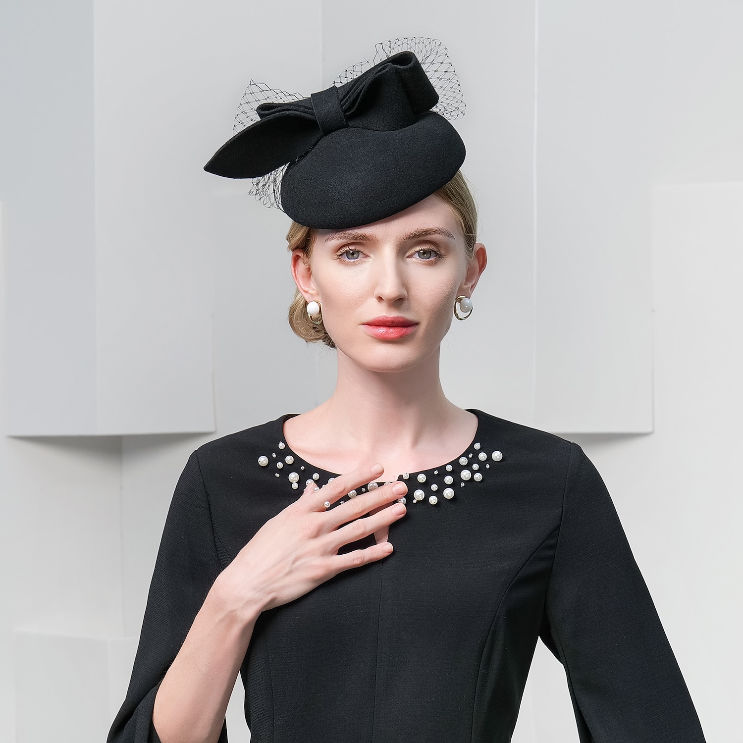 cappelli 100% lana berretto cappello a secchiello moda casual con copricapo in tulle del 2025 a $42.99 –P13