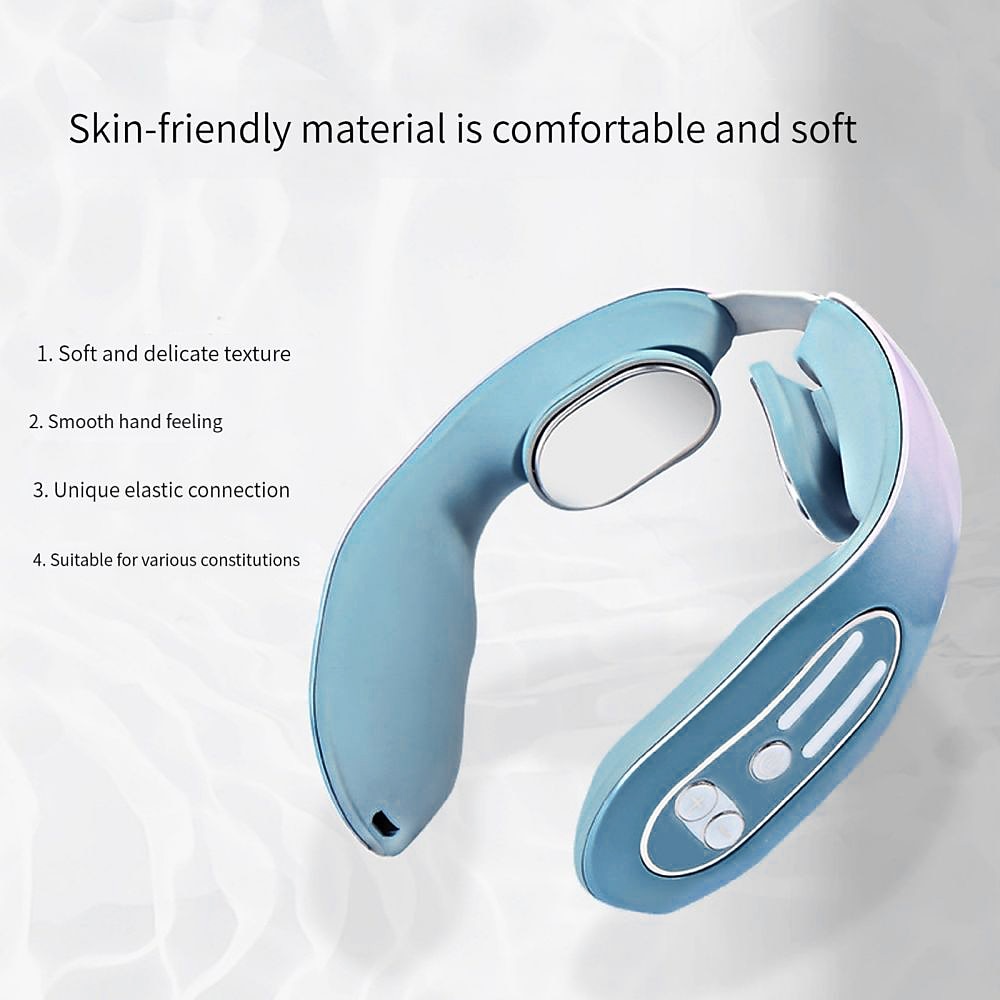 EMS Neck Acupoints Lymphvity Massage Device Intelligent Neck Massager with  Heat