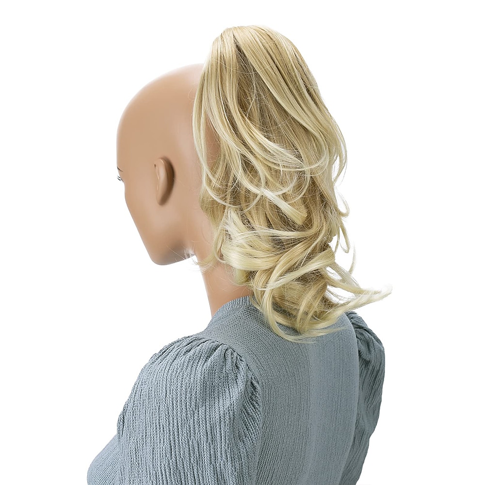 hairpiece extensions ponytail ογκώδη κυματιστό ξανθό μείγμα h136 2025 - $22.99 –P14