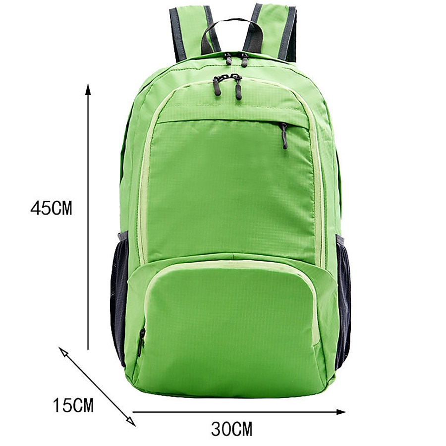 20 L Mochila de senderismo Mochila Ligera Ligera Mochilas de Senderismo Resistente al Viento Resistente a la lluvia Transpirable Plegable Ligero Al aire libre Yoga Caza Pesca Senderismo Nailon Negro 2025 - $22.99 –P3