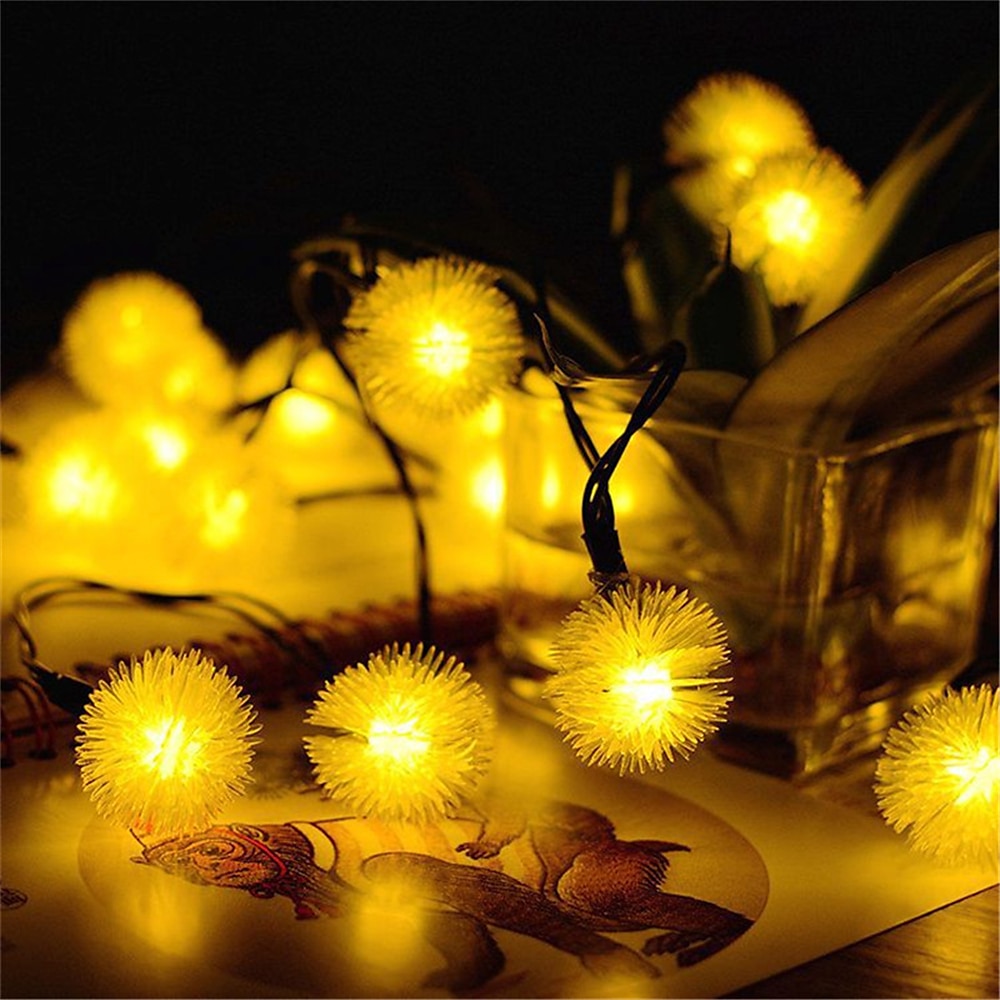 lucciola dente di leone luci della stringa di fata 10m-50m solare e plug-in doppio scopo esterno impermeabile fiori luci della stringa fiori luci della stringa creative luci natalizie festa all'aperto del 2025 a $24.99 –P10