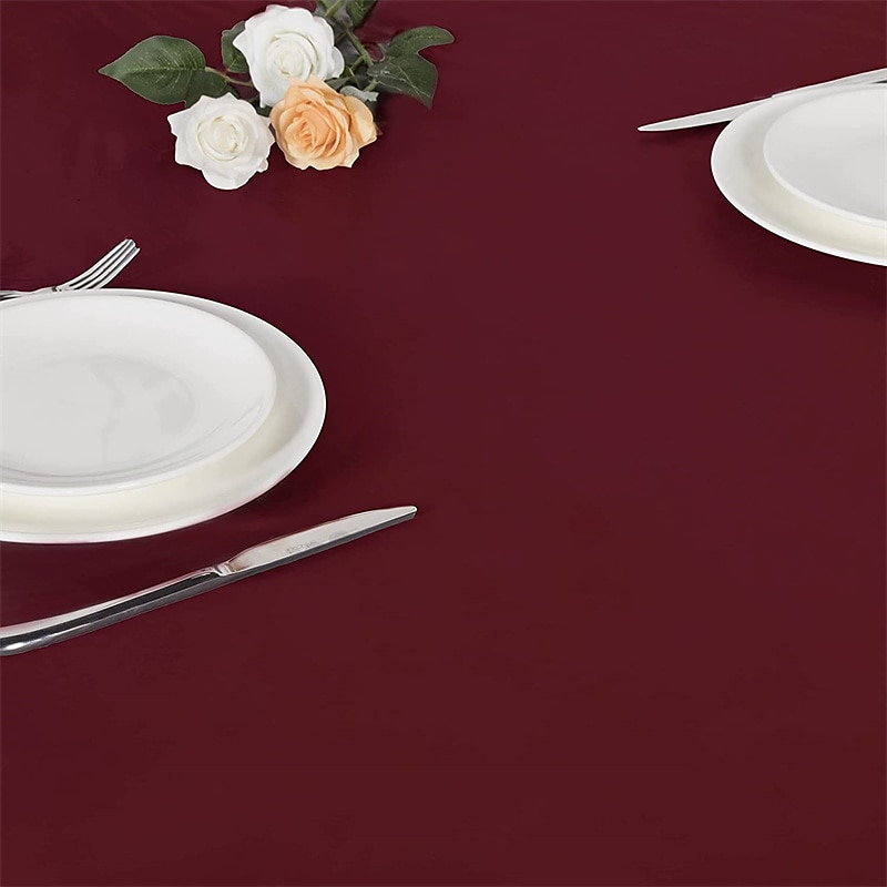 fata de masa nordica fata de masa elastica rotunda in aer liber fata de masa din PVC impermeabila si rezistenta la ulei pentru bucatarie, petrecere, vacanta, bufet 2025 - $8.49 –P2