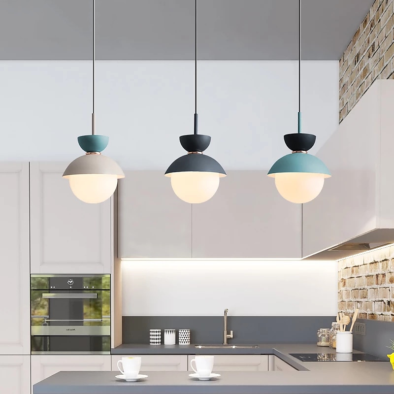LED-Pendelleuchten, einzelnes Design 7,8 "Inselleuchten Hotel / Zuhause, Wohnzimmer und Flur, dekorative Beleuchtung, Pendelleuchten, Nagelstudio 2025 - $135.99 –P2