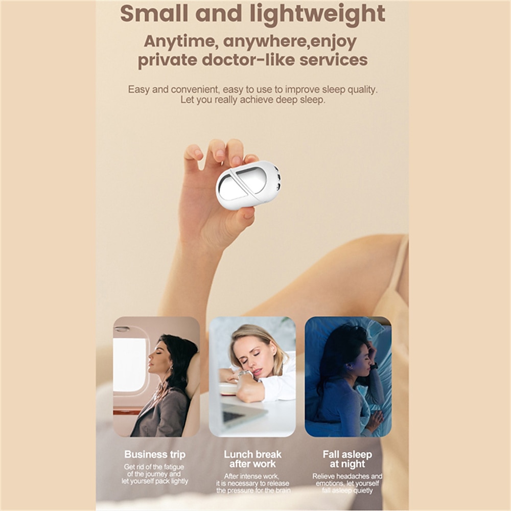 2025年 インテリジェントな睡眠器具不眠症デバイス、不眠症のための睡眠補助、睡眠を助けるための穏やかな睡眠を改善し、促進するための深い睡眠補助により、すぐに眠りにつく  コレクション – $41.99 –P16