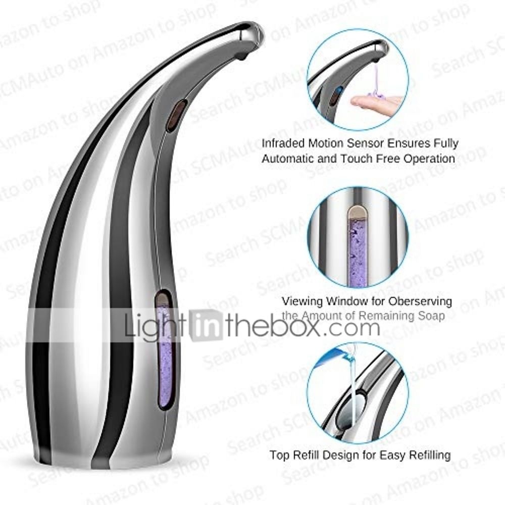Soap Dispenser Touchless, No Touch Automatic Soap Dispenser for Kitchen, Bathroom, Shower (300ml, Silver) 2025 - $52.99 –P1