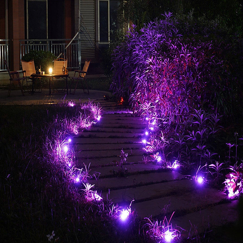 أضواء الأرض الشمسية في الهواء الطلق حديقة أضواء القرص الذكية led مسار ضوء بلوتوث rgb ip67 للماء مدفون الجنية مصباح مع جهاز التحكم عن بعد 16 المصابيح في الهواء الطلق فناء الغلاف الجوي لساحة سطح السفينة 2025 - $74.99 –P4