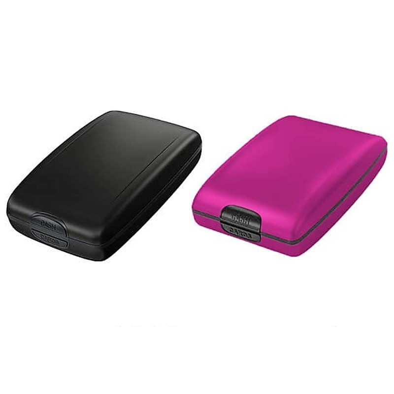 Portafoglio portacarte di credito da scrivania portacarte da visita custodia portacarte in acciaio inox plastica ABS portacarte per donne uomini del 2025 a $11.99 –P2