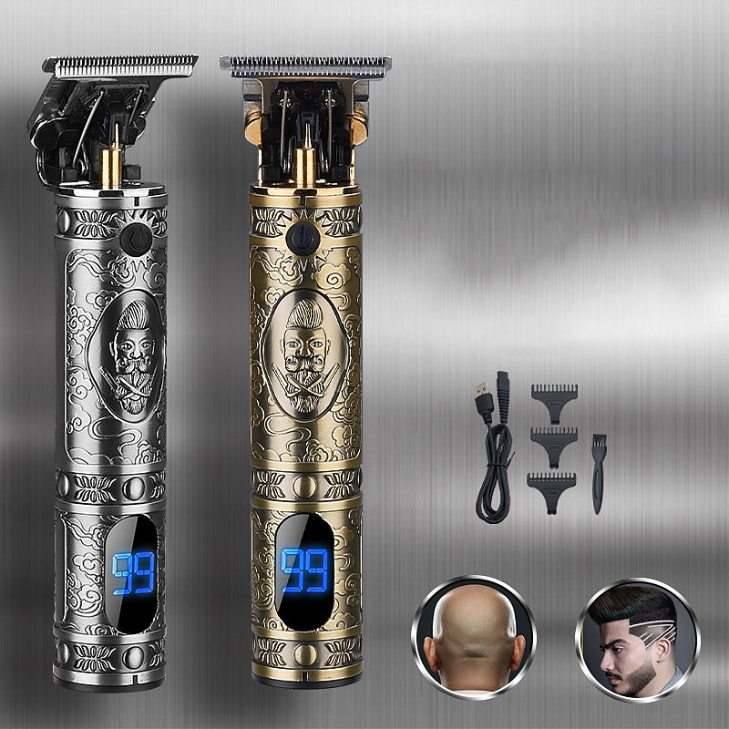 tagliacapelli per uomo tagliacapelli taglio di capelli professionale cordless zero gap&amp; kit toelettatura per uomo display led ricaricabile del 2025 a $31.99 –P2