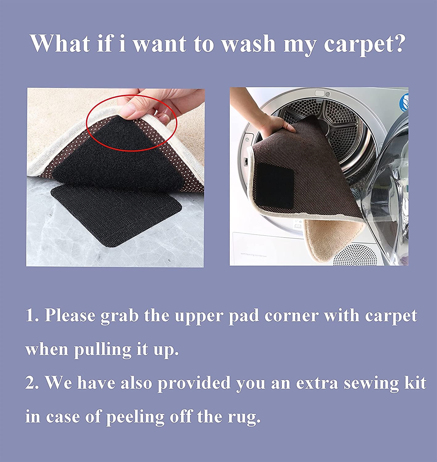 5 Packs Rug Grippers for Rug Non Slip Rug Pads for Home Floors Anti Slip Carpet Tape for Area Rugs Livingroom Bedroom 2025 - $7.49 –P4