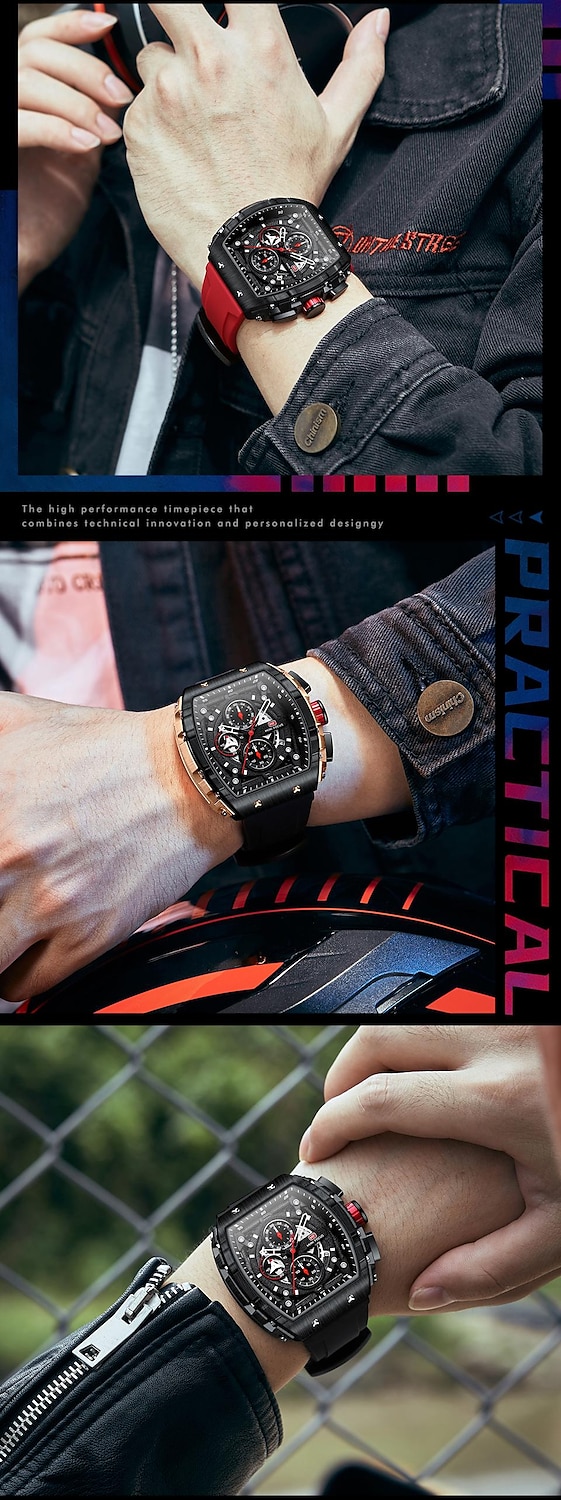 MINI FOCUS Quartz Sport Watch Gift for men Chronograph Luminous Calendar Army Mens Watches Top Brand Luxury Silicone Band Waterproof 2026 - $63.99 –P10
