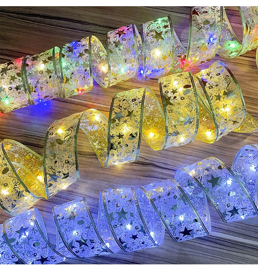 4 متر 5 متر 10 متر زينة عيد الميلاد LED الشريط أضواء الجنية شجرة الكريسماس الحلي للمنزل لتقوم بها بنفسك الأقواس ضوء سلسلة نافيداد السنة الجديدة 2025 - $14.99 –P12