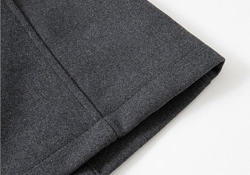 Men's Winter Coat Wool Coat Overcoat Business Casual Spring Winter Autumn Wool Windproof Warm Outerwear Clothing Apparel Active Chic & Modern Solid Colored Rolled collar 2025 - $73.99 –P7