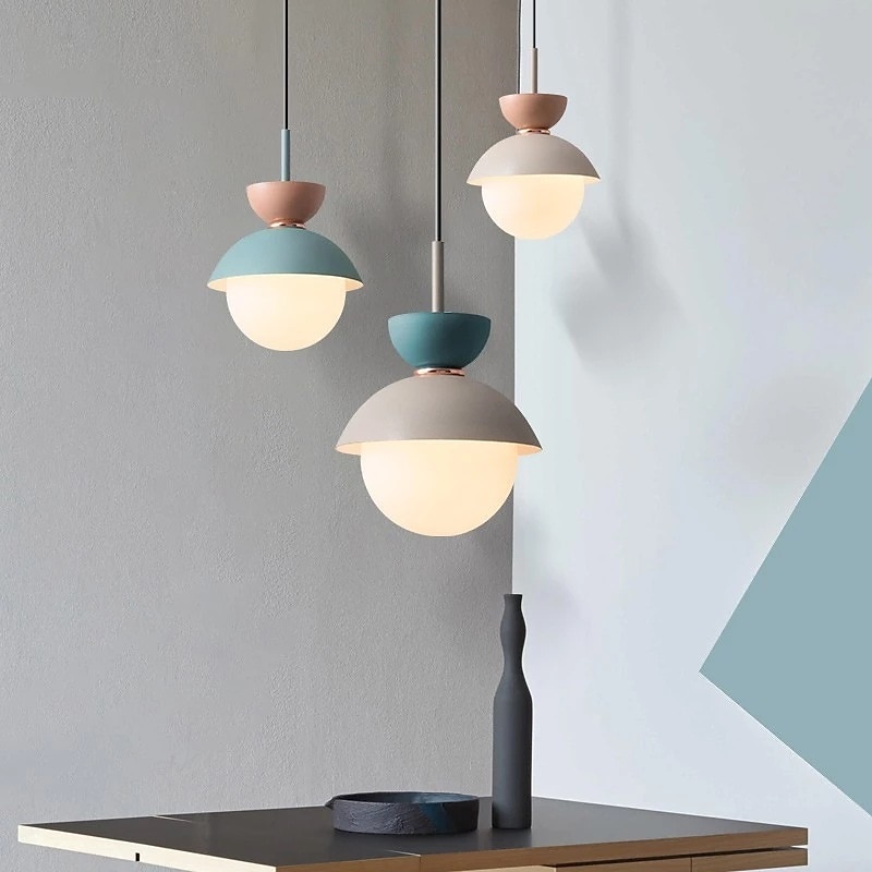 LED-Pendelleuchten, einzelnes Design 7,8 "Inselleuchten Hotel / Zuhause, Wohnzimmer und Flur, dekorative Beleuchtung, Pendelleuchten, Nagelstudio 2025 - $135.99 –P5