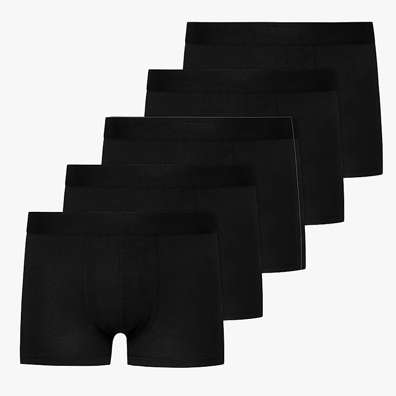 Boxer Briefs for Men Mid Waisted Color Matching Underwear Breathable Cotton  Underpant