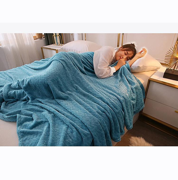 Fleece Throw Blanket Flannel Fleece Throw Blankets Soft Warm Plush Jacquard Weave Pattern Blanket for Bed, Sofa, Couch Lightweight Fuzzy Cozy Decorative Blankets 2025 - $9.99 –P3
