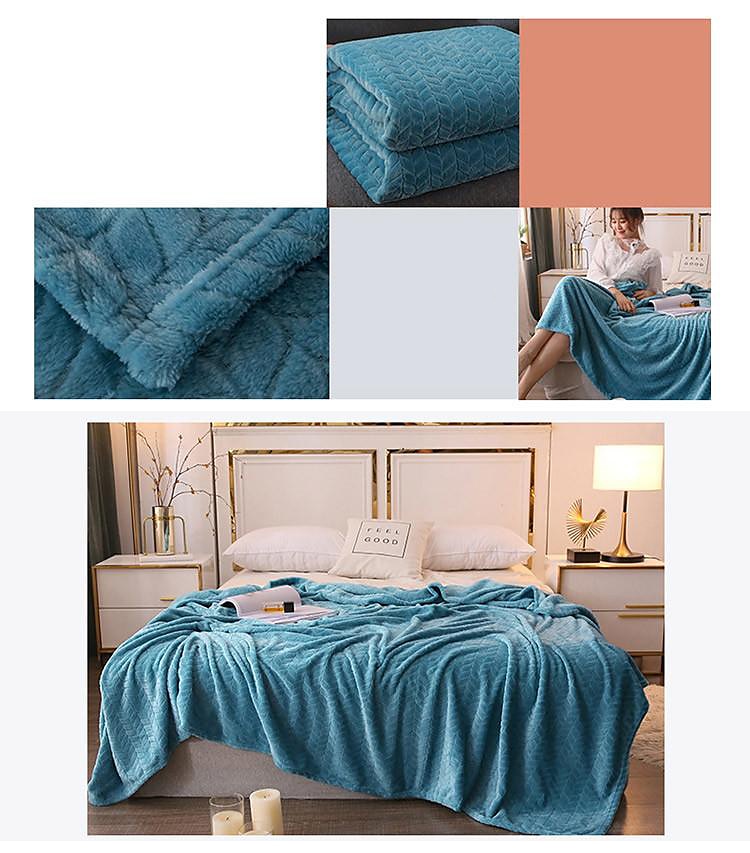 Fleece Throw Blanket Flannel Fleece Throw Blankets Soft Warm Plush Jacquard Weave Pattern Blanket for Bed, Sofa, Couch Lightweight Fuzzy Cozy Decorative Blankets 2025 - $9.99 –P9
