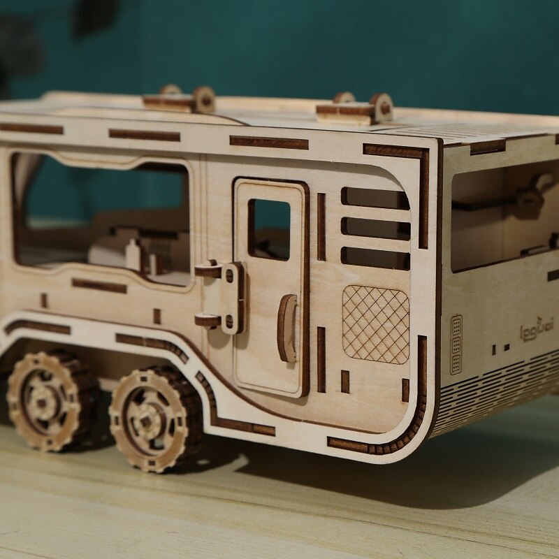 3D dřevěné puzzle kutilský model rv puzzle hračka dárek pro dospělé a dospívající festival / dárek k narozeninám 2025 - $83.99 –P10