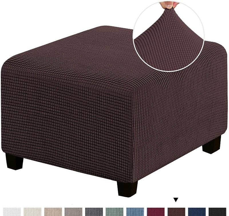 Capa otomana elástica capa otomana quadrada capa protetora para móveis dobrável para armazenamento banquinho protetor para móveis capa macia com fundo elástico de 2025 por $22.99 –P18