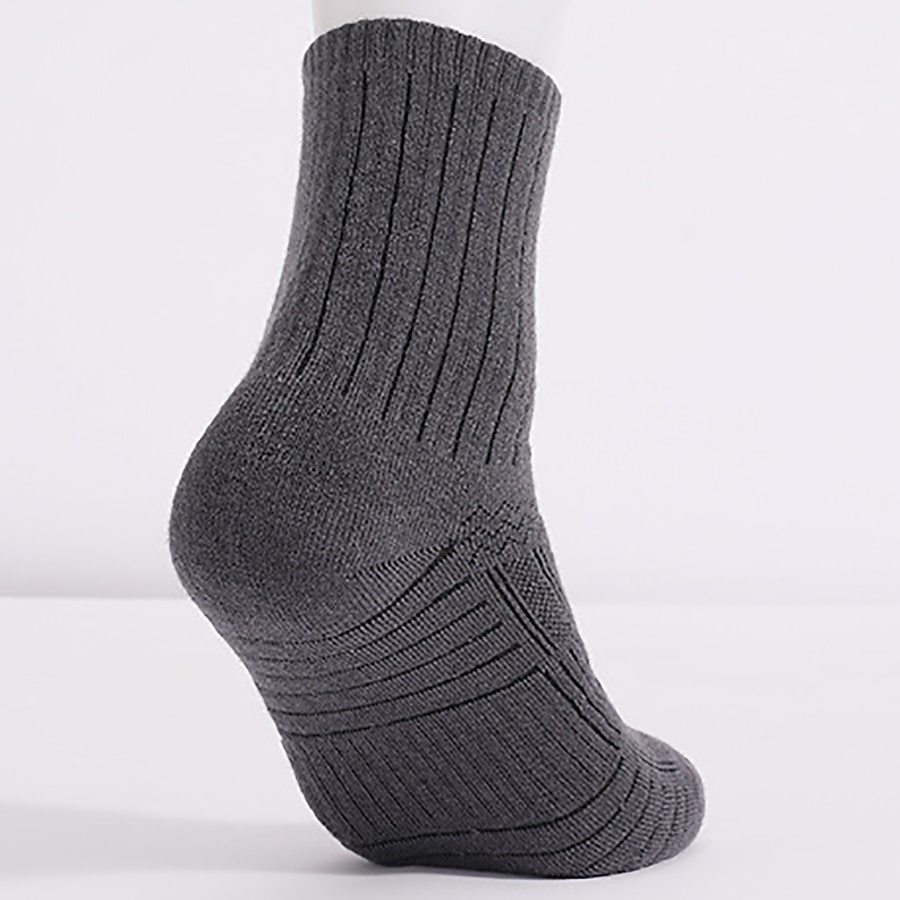 2026年 男性用 女性用 ハイキングソックス スキーソックス スポーツソックス 冬 アウトドア 防風 ウォーム 高通気性 速乾性 靴下 純色 メリノウール ブラック ライトグレー グレー のために 狩猟 スキー 釣り  コレクション – $14.49 –P7