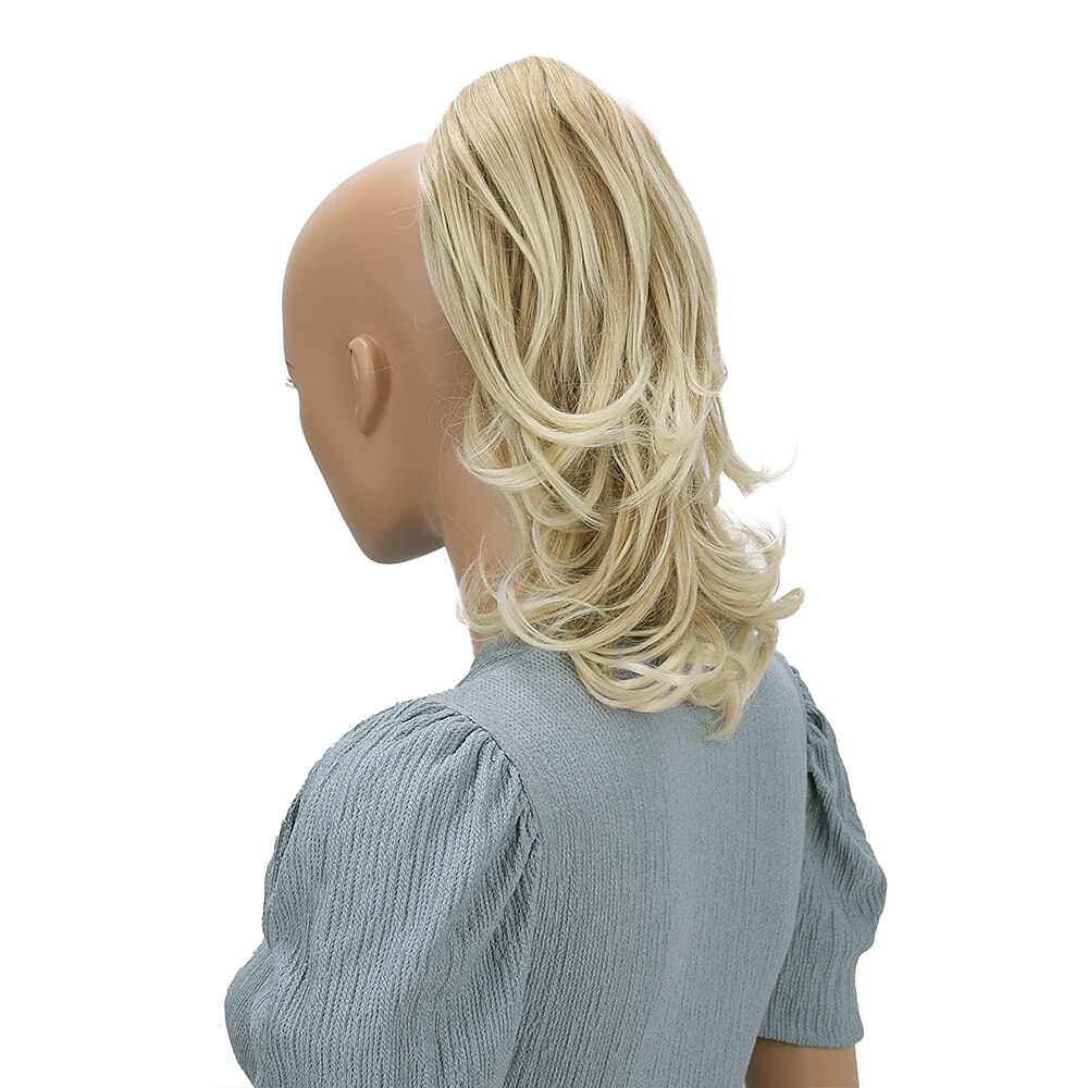 hairpiece extensions ponytail ογκώδη κυματιστό ξανθό μείγμα h136 2025 - $22.99 –P10