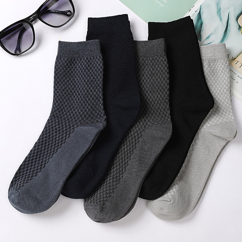Męskie 3 pary Skarpety Skarpety uciskowe Skarpety do adidaów (Crew socks) Czarny Granatowy Kolor Solidne kolory Codzienny Sport Średnie Wiosna, jesień, zima, lato Moda Wygoda 2025 - $4.99 –P7