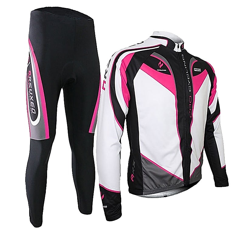 Arsuxeo Pánské Dlouhý rukáv Cyklodres a čapáky Cyklo bunda Léto Spandex Silikon Polyester Černá / červená Zelená Fialová Slátanina Legrační Jezdit na kole Celotělové oblečení Zahřívací 3D podložka 2025 - $69.99 –P6