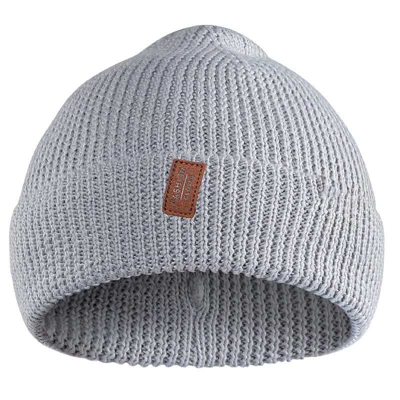 Homens Gorro gorro de lã Chapéus de inverno Preto Vermelho Algodão Tricotado Básico Contemporâneo Moderno Roupa Diária Férias Cor Sólida / Simples Materiais Leves Conveniência de 2025 por $12.49 –P4