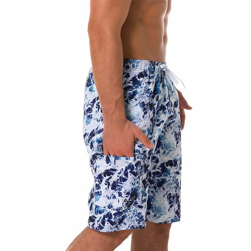 Homens Bermuda de Surf Shorts de Natação Calção Justo de Natação Shorts de verão Bermudas Com Cordão com forro de malha Cintura elástica Impressão 3D oceano Respirável Secagem Rápida Comprimento do de 2025 por $23.99 –P6