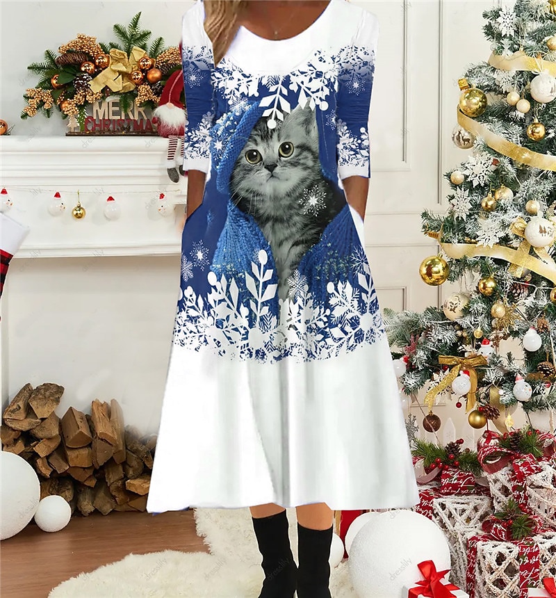 Dresslily christmas hot sale cat dress