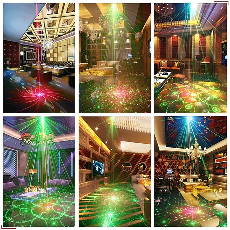 Star Galaxy projektorlys Projektorlys Scenelys Fjernstyrt Laserlysprojektor Fest utendørs Jul Rød 2025 - $33.99 –P7