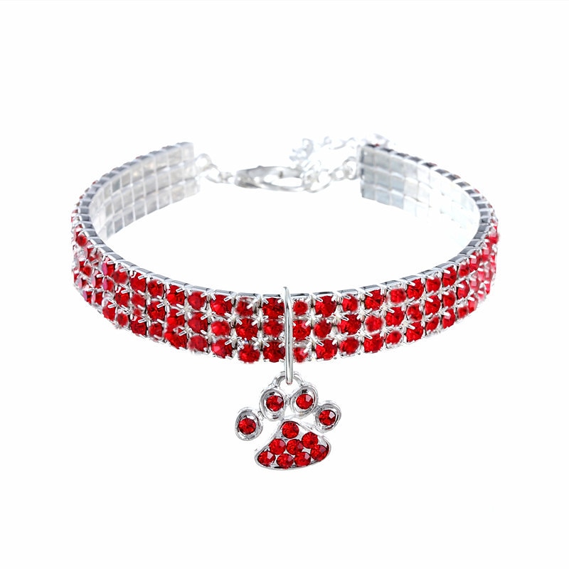 2 Pcs Dog Collars Chain for Small Medium Dogs Iced Out Crystal Stones Tennis Bling Collar Chain for Pet Puppy- Silver 2025 - $16.99 –P6
