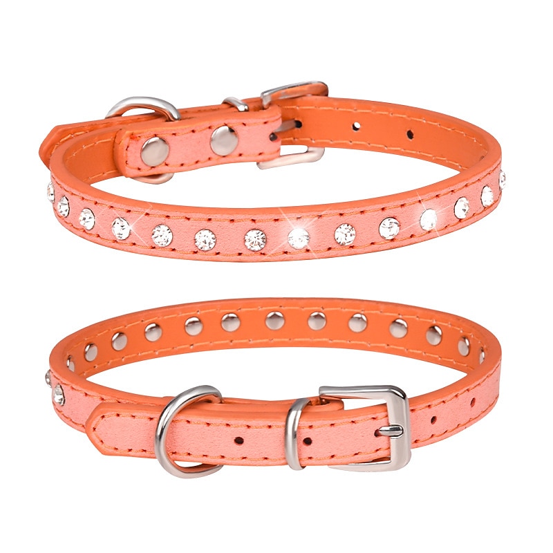 Chien Chat Colliers Ajustable Portable Durable Extérieur Marche Strass de 2025 ? $12.49 –P9