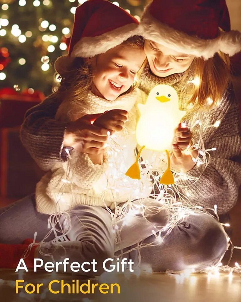 Светодиодные ночники в виде утки, милая силиконовая лампа, аккумуляторная лампа с usb-датчиком, прикроватная лампа для спальни, подарок для детей 2026 - $25.99 –P9