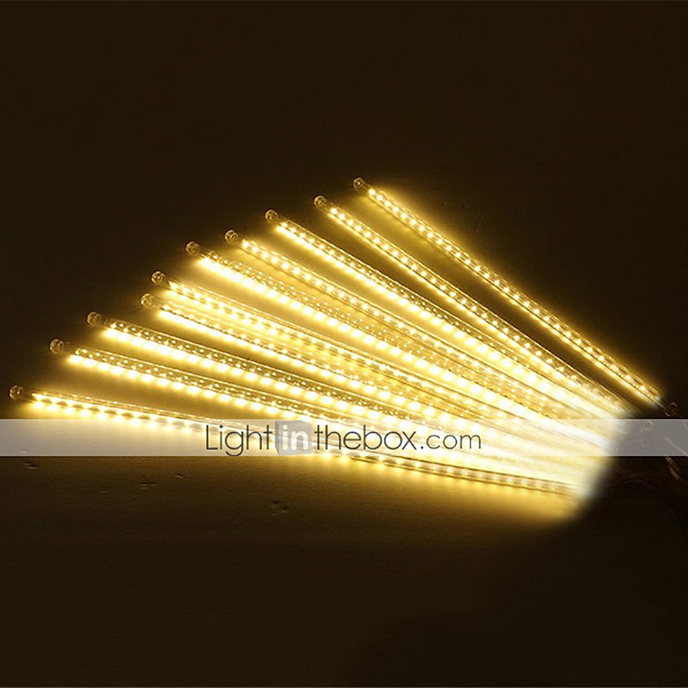 2 πακέτα μετεωρίτη ντους βροχής led φωτιστικό led 30cm 11,8 ίντσες 16 σωλήνες 384 led που πέφτουν σταγόνα βροχής παγωμένο χριστουγεννιάτικο δέντρο γάμος νεράιδα φως γιορτινή διακόσμηση δρόμου 2025 - $27.99 –P16