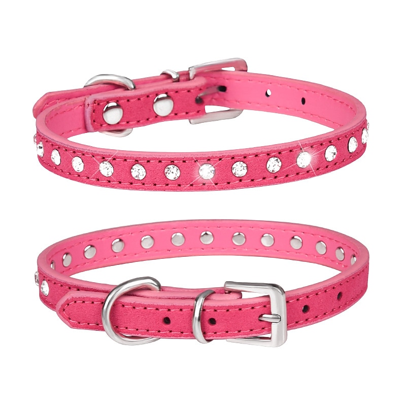 Chien Chat Colliers Ajustable Portable Durable Extérieur Marche Strass de 2025 ? $12.49 –P12