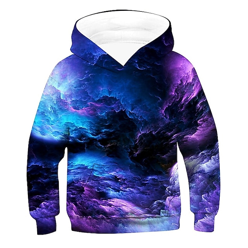 Dzieci Dla chłopców Bluza z Kapturem Zjechać na pobocze Gradient Długi rękaw Kieszeń Dzieci Top Codzienny Bluza z Kapturem Moda Codzienny Żółty Rumiany róż Czerwony Jesień 7-13 lat 2025 - $18.99 –P9