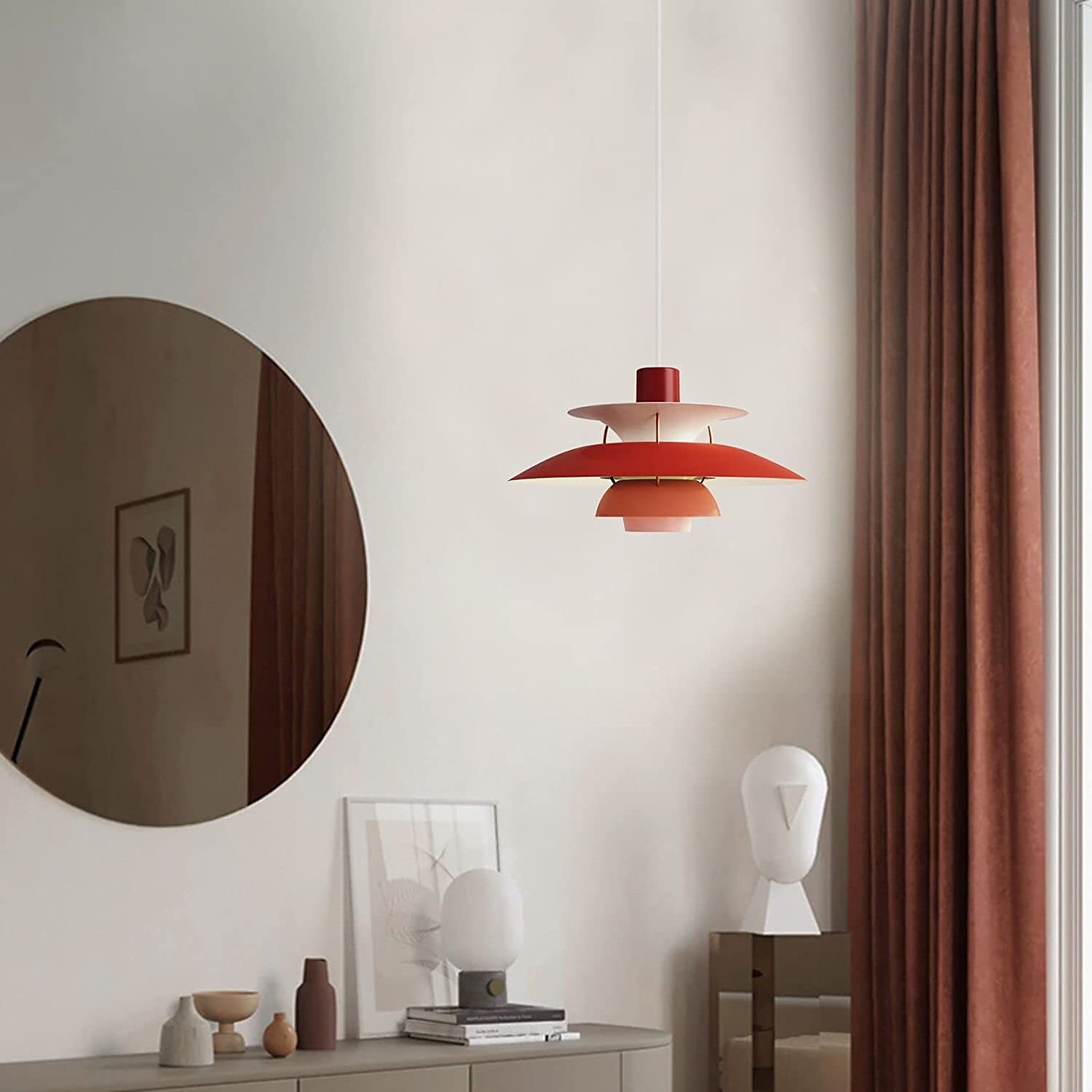 lampada a sospensione a led ufo, lampade a sospensione moderne per camera da letto di colore lampada a sospensione in alluminio e26 base lampada a sospensione a lunghezza regolabile per soggiorno del 2025 a $279.99 –P5