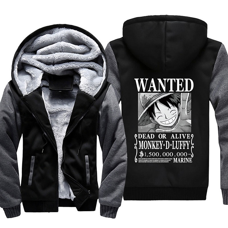 One Piece Monkey D. Luffy Hoodie Anime Outerwear Anime Graphic For Couple's Men's Women's Adults' Hot Stamping Casual Daily 2025 - $40.99 –P1