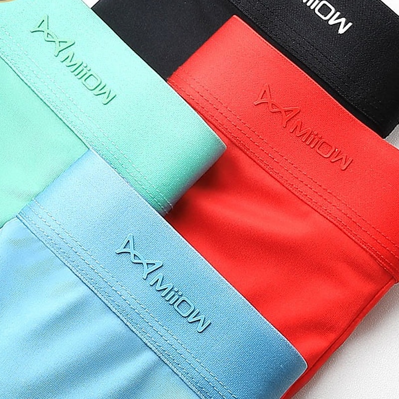 Herren 1 Packung Unterwäsche Grundlegendes Höschen Unterwäsche Boxer Slip Polyester Antibakteriell Auslaufsicher Buchstabe Mittlere Taillenlinie Schwarz Weiß 2025 - $6.49 –P8