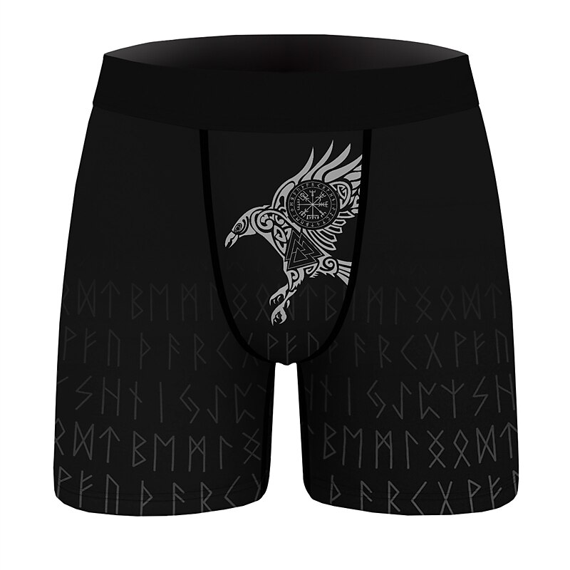 Homens 1 pacote Roupa Íntima Calcinha básica Cueca Boxer Cuecas Imprimir Algodão Poliéster Antibacteriano À prova de vazamento Arco-Íris Cintura Média Preto Rosa de 2025 por GBP £8 –P1