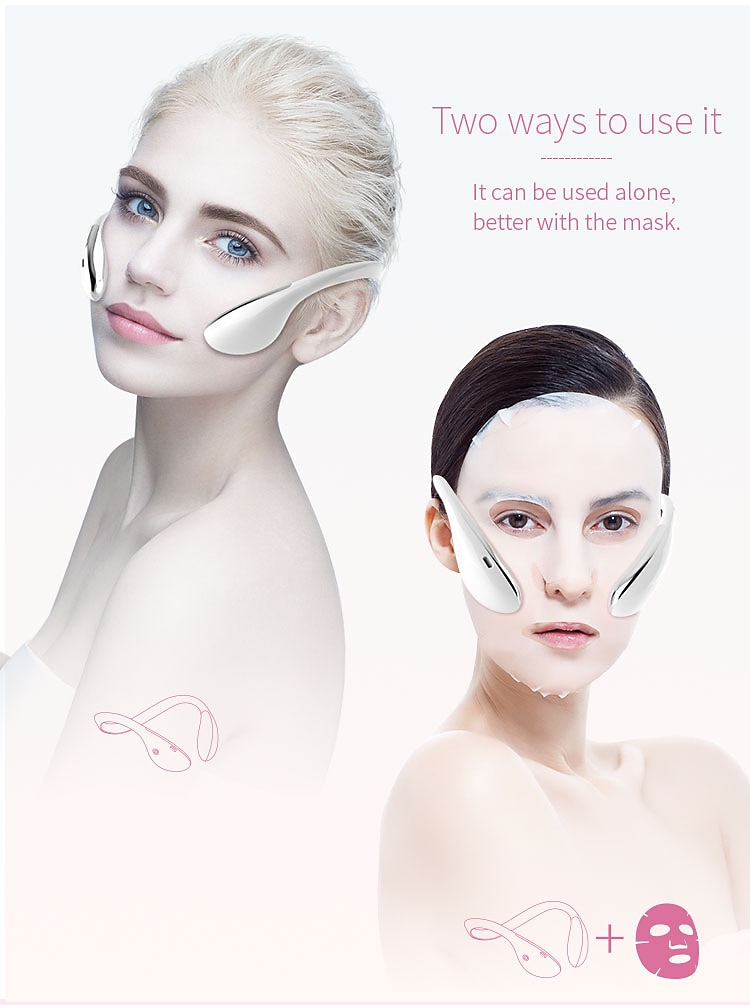 Electric V Face Lifting Double Chin Reducer Lifting Facial Slimming Shaping Microcurrent Led Light Devices Neck Massager Lift 2025 - $61.99 –P13