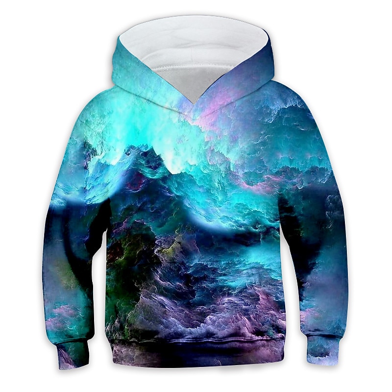 Dzieci Dla chłopców Bluza z Kapturem Zjechać na pobocze Gradient Długi rękaw Kieszeń Dzieci Top Codzienny Bluza z Kapturem Moda Codzienny Żółty Rumiany róż Czerwony Jesień 7-13 lat 2025 - $18.99 –P8