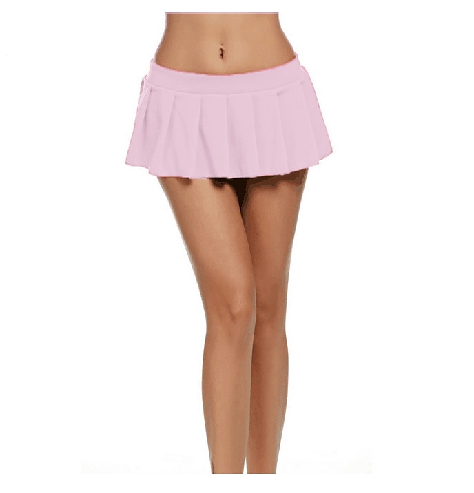 Summer Solid Pleated Skirts Mini Short Skirt for Girls Women Skirts Clubwear