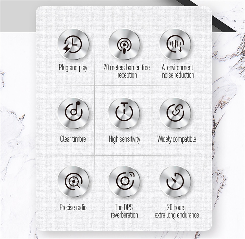 Wireless Lavalier Microphone Noise Cancelling Audio Video Recording for iPhone/iPad/Android/Xiaomi/Samsung Live Game Mic 2025 - $51.99 –P2
