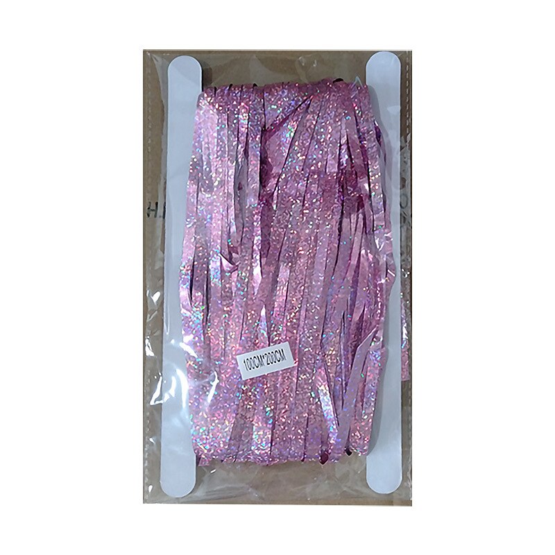 3 kpl 1 * 2m laser sadeverho sadeverho tupsu ruusukulta sadeverho tausta koriste juhlasisustus 2025 - $13.99 –P16