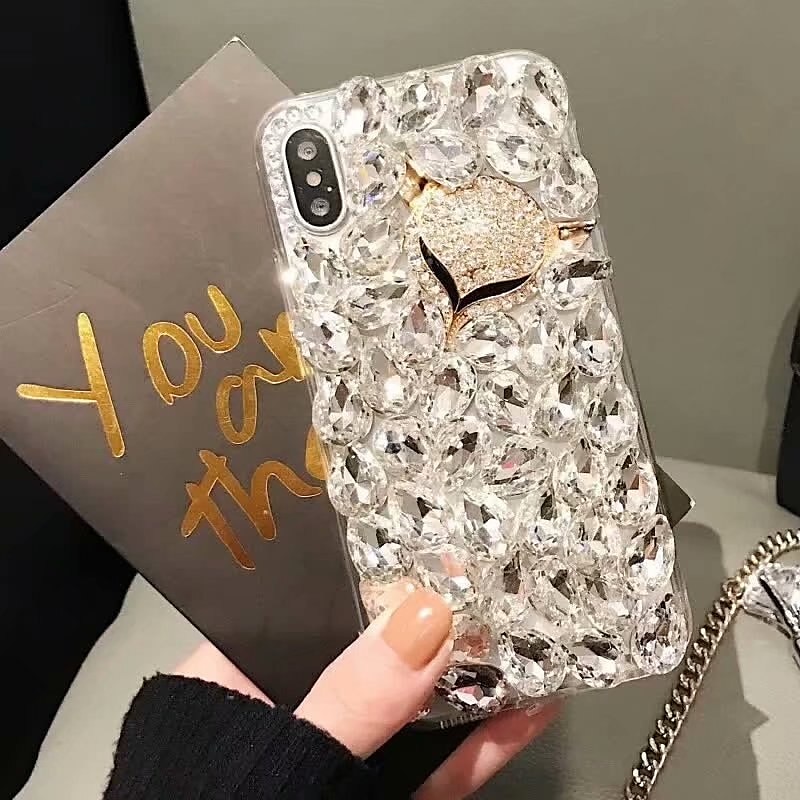 телефон Кейс для Назначение SSamsung Galaxy S24 S23 S22 S21 S20 Plus Ultra A54 A34 A14 А73 А53 А33 Примечание 20 10 S25 Ультра Кейс на заднюю панель Блинг Стразы Защита от пыли 2025 - $23.99 –P2