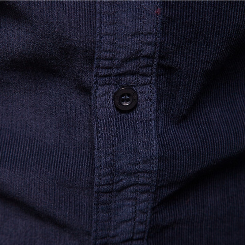 Herr Skjorta Sommarskjorta Manchesterskjorta Knapp upp skjorta Blå Brun Grön Grå Långärmad Slät Nedvikt Ledigt Dagligen Button-Down Kläder Bomull Mode Streetwear Klassisk 2025 - $35.99 –P9