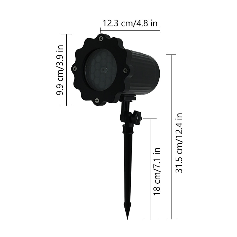 Snowflake lampa projektora oświetlenie świąteczne o wysokiej jasności wtyczka niskiego napięcia pilot boże narodzenie wewnątrz i na zewnątrz atmosfera dekoracyjna lampa projektora 2025 - $27.99 –P2
